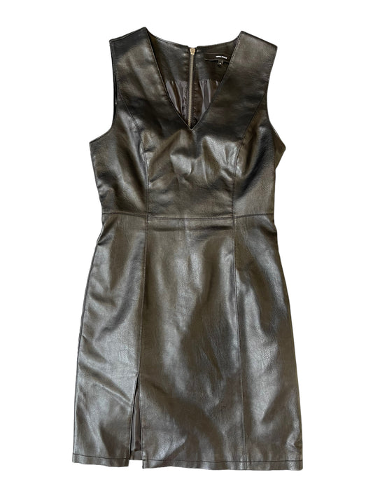 Vero Moda Black Faux Leather Black Dress Size M